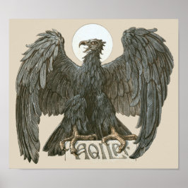 Vintager Jugendjugendadler, Raubvögel Poster