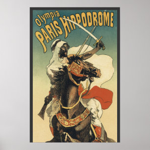 Vintager Jugendstil, Araber der Sahara Poster