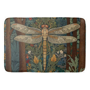 Vintager Jugendstil-Drachenfliege Badematte
