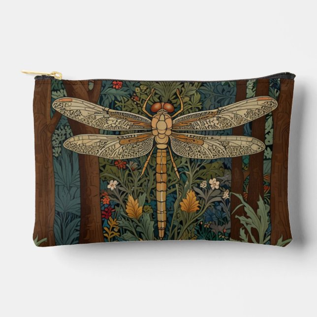Vintager Jugendstil-Drachenfliege Zubehörtasche (Vorderseite)