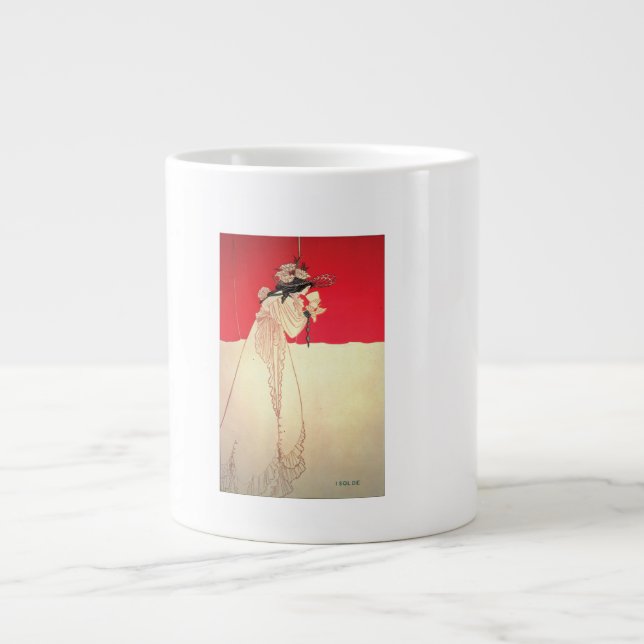 Vintager Jugendstil ~ Isolation von Beardsley Jumbo-Tasse (Vorderseite)