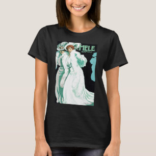 Vintager Jugendstil, Italien Mode und Extravagante T-Shirt