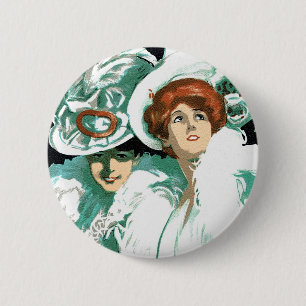 Vintager Jugendstil, italienische Mode, Extravagan Button