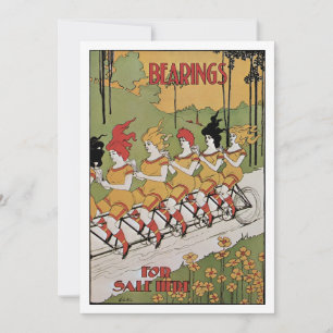 Vintager Jugendstil, Lager Tandem Fahrrad