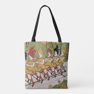 Vintager Jugendstil, Lager Tandem Fahrrad