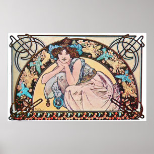 Vintager Jugendstil Poster