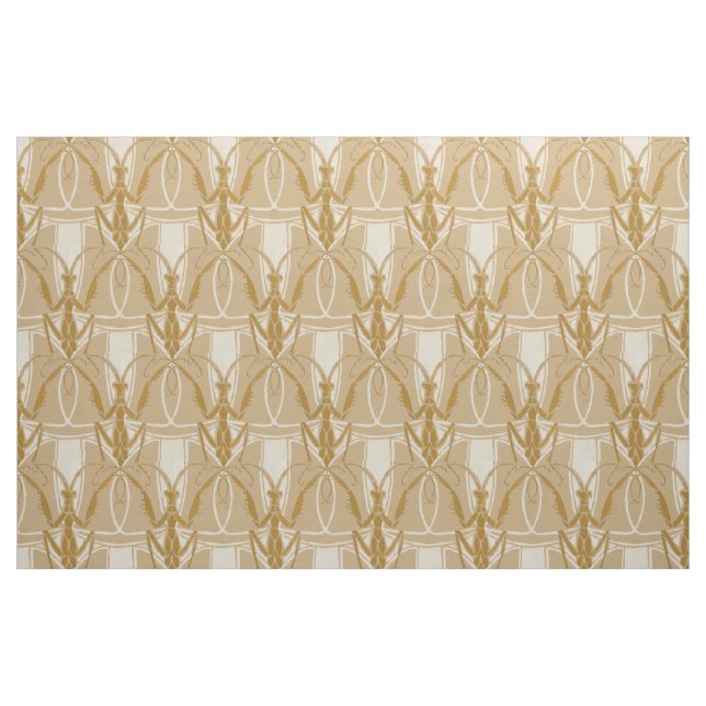 Vintager Jugendstil Pracht Mantis Muster Stoff (Fat Quarter (45,7 x 55,9 cm))