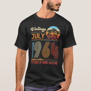 Vintager Juli 1964 58 Jahre alt 58. Geburtstagsdek T-Shirt