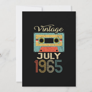 Vintager Juli 1965 55. Geburtstag 55 Jahre Geschen Einladung