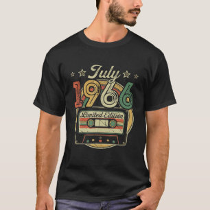 Vintager Juli 1966 Cassette Tape 55. Geburtstag De T-Shirt