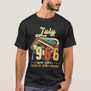 Vintager JULI 1966 Gebildet 1966 54. Geburtstag 54 T-Shirt