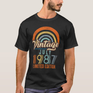 Vintager Juli 1987 35. Geburtstag T-Shirt