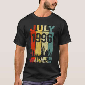 Vintager Juli 1996 26 Geburtstag 26 Jahre alt 1996 T-Shirt