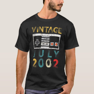 Vintager Juli 2002 19 Geburtstag 19 Jahre alter Ga T-Shirt