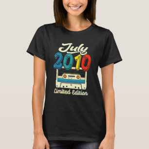 Vintager Juli 2010 Kassette Tape 11. Geburtstag De T-Shirt