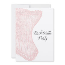 Vintager Junggeselinnen-Abschied Einladung