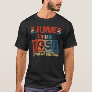 Vintager Juni 1957 65. Geburtstag 65 Jahre alt T-Shirt