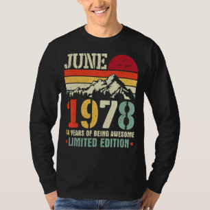 Vintager Juni 1978 44 Jahre Phantastisch T-Shirt