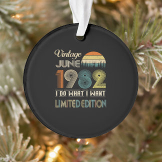 Vintager Juni 1982 Was ich Woll Limited Edition Ornament