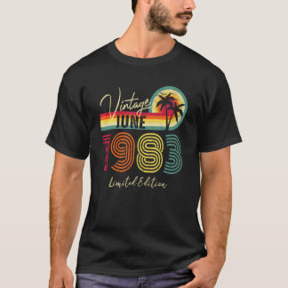 Vintager Juni 1983 39. Geburtstag 39 Jahre alt T-Shirt