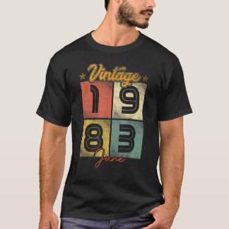 Vintager Juni 1983 39 Jahre alt 1 T-Shirt
