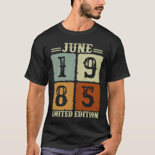 Vintager Juni 1985 36. Geburtstag 36 Jahre alte Mä T-Shirt