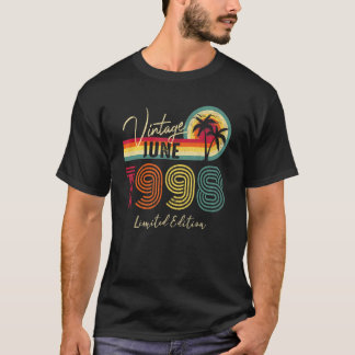 Vintager Juni 1998 24. Geburtstag 24 Jahre alt T-Shirt