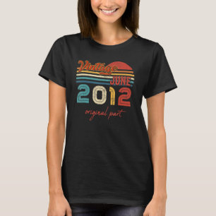 Vintager Juni 2012 Ursprünglicher Teil 10 Jahre al T-Shirt