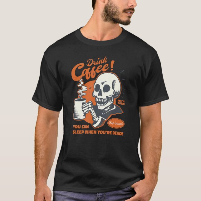 Vintager Kaffee 1 T-Shirt (Vorderseite)