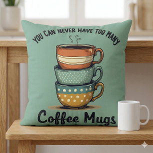 Vintager Kaffee Lover Rustikales Café Ästhetische Kissen