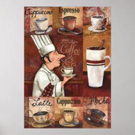 Vintager Kaffee Poster