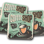 Vintager Kaffee | Retro Coffee Cork Untersetzer<br><div class="desc">Tauchen Sie ein in das nostalgische Ambiente eines klassischen Cafés mit unserem Vintagen Coffee Shop Cork Untersetzer Set. Diese Untersetzer mit Retro-Grafiken und zeitlosen Designdetails verleihen der Küche, dem Kaffee-Bar oder dem Speisesaal einen einladenden Charme. Aus langlebigen Korken gefertigt, schützen sie nicht nur Ihre Oberflächen, sondern erwecken auch die angenehme...</div>