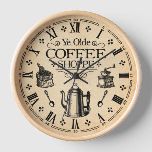 Vintager Kaffee Uhr
