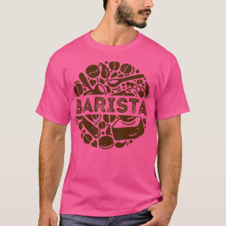 Vintager Kaffeemaschine Barista T-Shirt