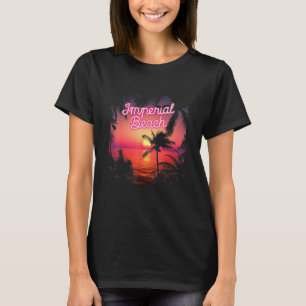 Vintager Kaiserstrand California Palms Pink Light T-Shirt