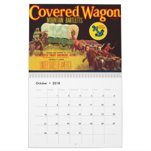 Vintager Kalender, Beschriftungskalender Kalender