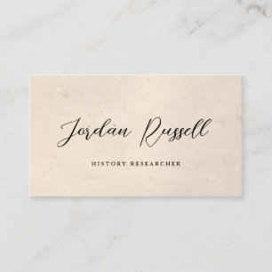 Vintager Kalligrafie-Script-Altersplatz Visitenkarte