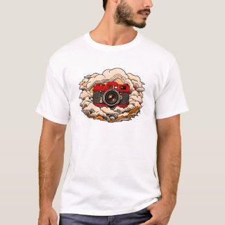Vintager Kameratraum Wolkenfotografie T-Shirt