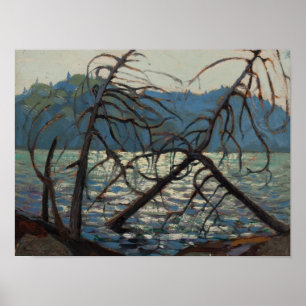 Vintager Kanadier Tom Thomson Painting Canoe Lake Poster