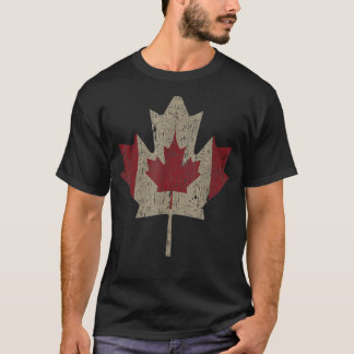 Vintager kanadischer Fahreigensteg Ahornleaf T-Shirt