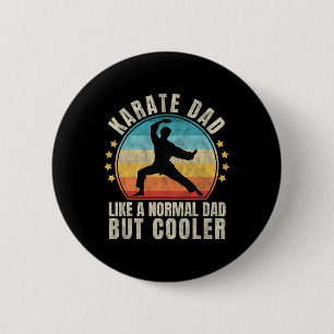 Vintager Karate-Vater Proud Martial Arts Vatertag Button