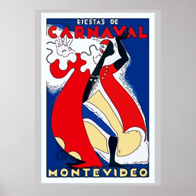 Vintager Karneval Poster (Vorne)