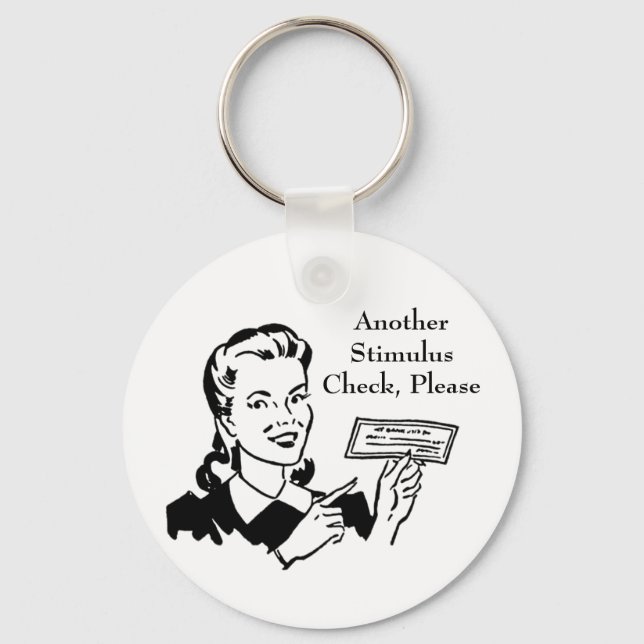 Vintager Karo zur Konjunkturbelebung durch den Sta Schlüsselanhänger (Vorderseite)