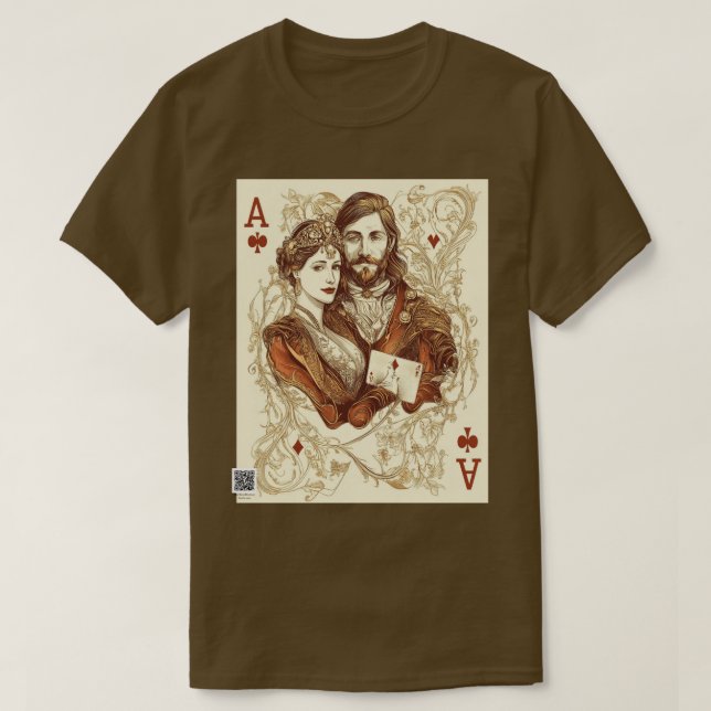 Vintager Kartenausweis T-Shirt (Design vorne)