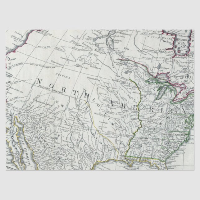 Vintager Kartenentwurf 11 Seidenpapier (Vorderseite)