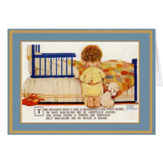 Vintager Kartenkinderhund