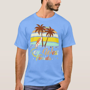 Vintager Key West Florida Keys Retro 70's Beach Va T-Shirt