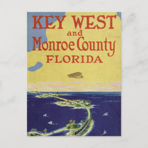Vintager Key West Monroe Landkreis Florida Postkar Postkarte