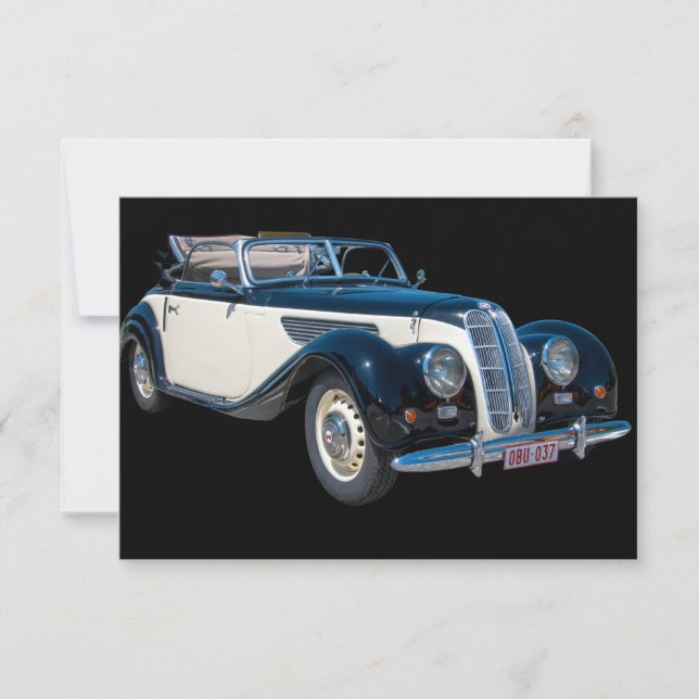 Vintager Kfz-Transport Dankeskarte (Vorderseite)