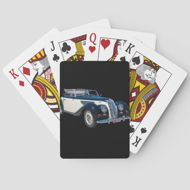 Vintager Kfz-Transport Spielkarten (Rückseite)